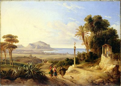 Vue de Palerme, 1840 - Consalvo Carelli